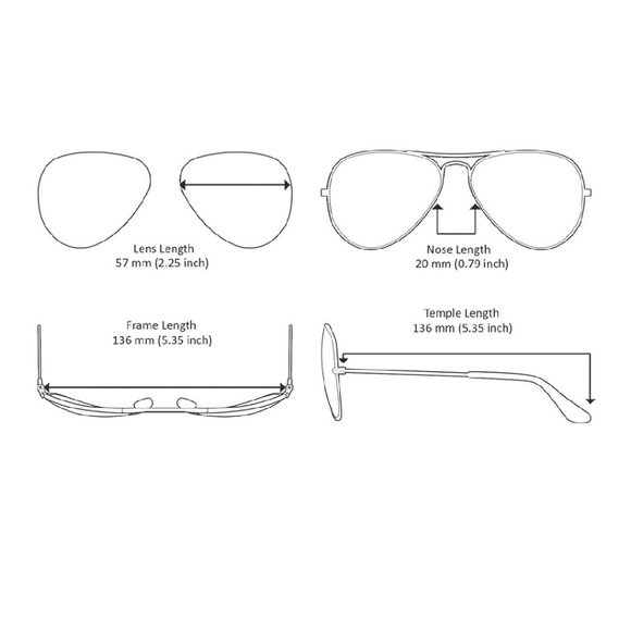 Aviator Sunglasses with Gold Frame - Picture 4 of 7